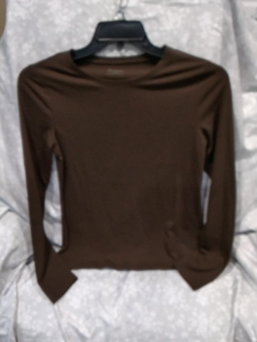 Womens Dark Brown Long Sleeve T-Shirt